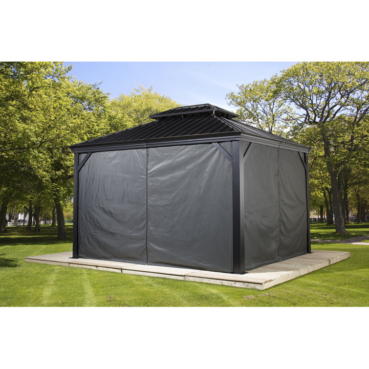 GlobelIndustries 483 cm x 363 cm Terrassenpavillon Messina aus
